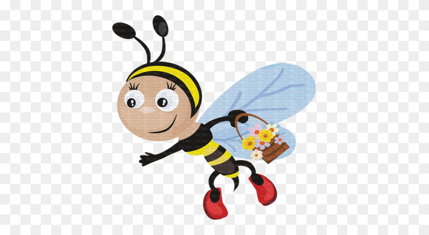 399x400 Скачать Клипарт Пчелы Western Honey Bee Clip Art - Angry Bee Clipart