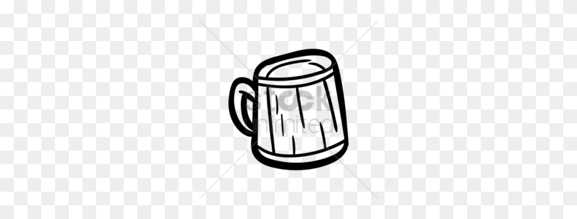 260x260 Download Beer Glassware Clipart Mug Beer Glasses - Mug Clipart Black And White