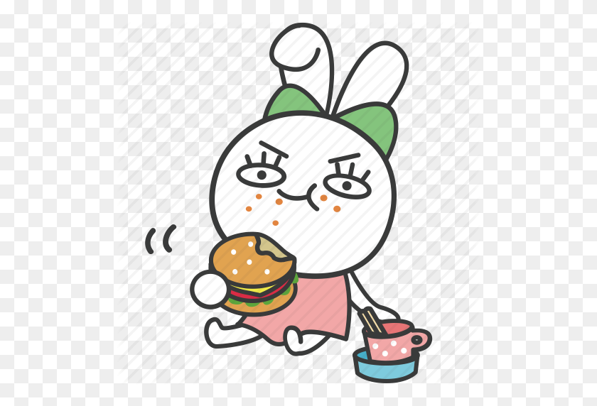 512x512 Скачать Bella Bunny Cartoon Rabbit Clipart Cartoon Drawing Clip - Finger Food Clipart