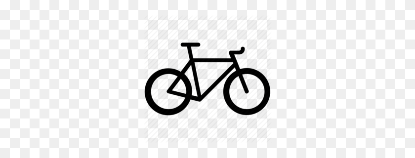 260x260 Скачать Векторный Клипарт Велосипед Велосипед Картинки - Велосипедный Клипарт Черно-Белый