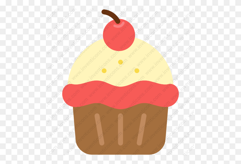 512x512 Скачать День Рождения, Кекс, Десерт, Маффн Inventicons - Birthday Cupcake Png