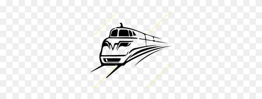 260x260 Download Black And White Image Of A Train Clipart Train Rail - Public Transport Clipart