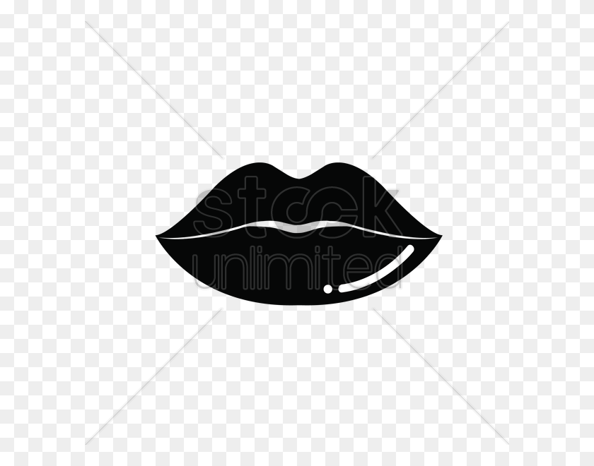600x600 Download Black And White Lips Vector Png Clipart Clip Art - Lipstick Clipart