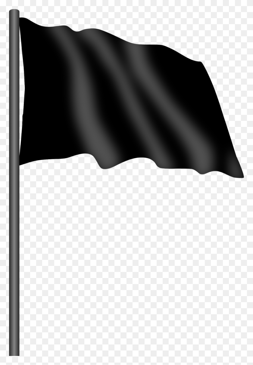 900x1325 Download Black Flag Clipart Black Flag Flag Of Kosovo Flag - White Flag Clipart