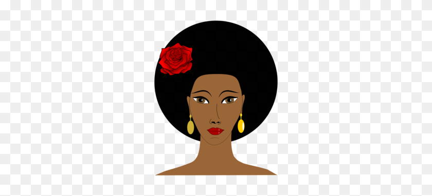 260x322 Download Black Woman Icon Clipart Black Afro Clip Art Black - Female Clipart