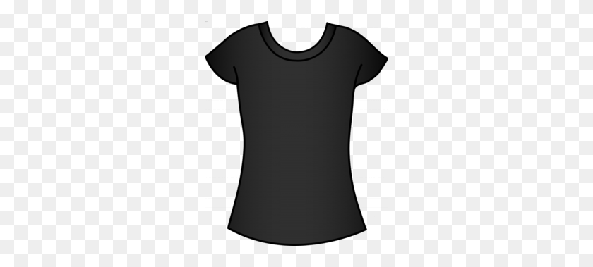 260x319 Descargar Blanco Negro Mujeres Camisas Clipart T Shirt Clipart - T Shirt Clipart Png