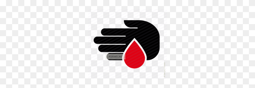 260x232 Descargar Donación De Sangre De La Mano Vector Png Clipart Donación De Sangre - Mancha De Sangre Png