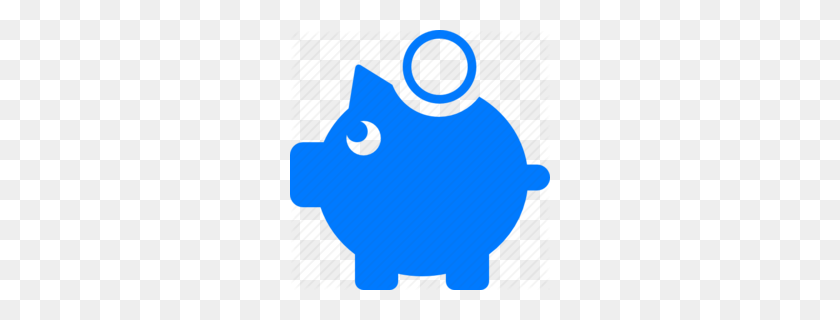 260x260 Download Blue Piggy Bank Icon Clipart Piggy Bank Money - Piggy Bank Clipart