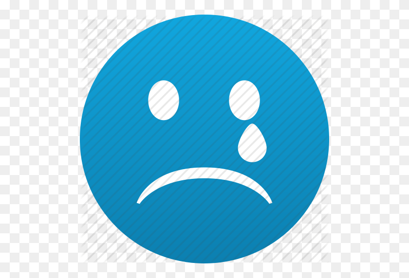 512x512 Download Blue Sad Face Emoticon Clipart Smiley Emoticon Clip Art - Unhappy Face Clipart