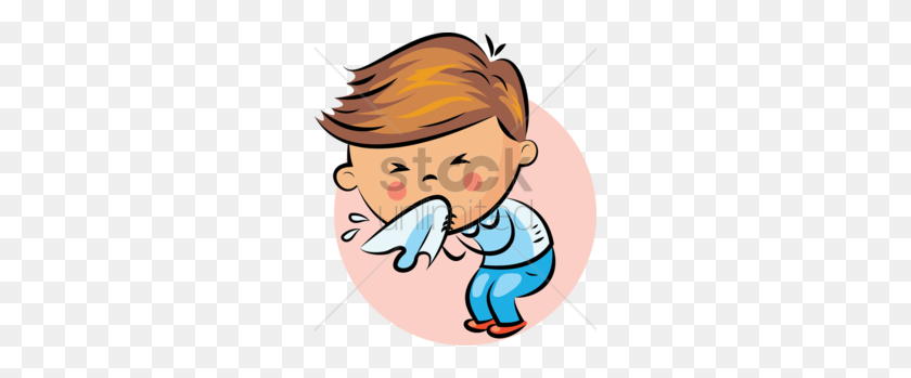 260x289 Download Boy Sneezing Clipart Nasal Congestion Clip Art - Pollen Clipart