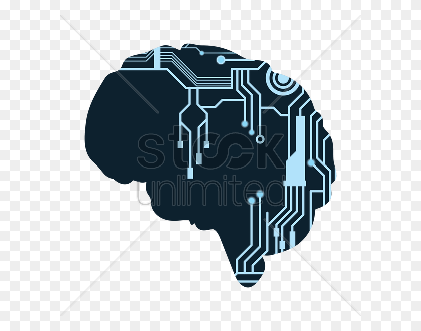 600x600 Download Brain Circuit Board Clipart Circuito Electrónico Clipart - Brain In Head Clipart