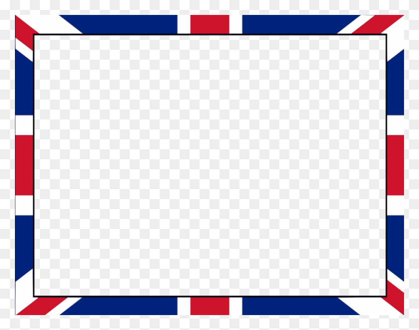 899x695 Скачать Клипарт Граница Британского Флага Флаг Юнион Джек Картинки - Морская Граница Клипарт