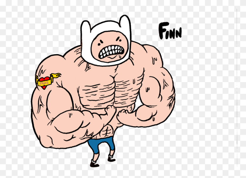 900x632 Descargar Buff Cartoon Personajes Clipart Clipart De Dibujos Animados - Muscle Clipart