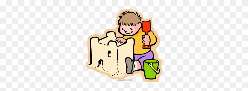 260x249 Download Building Sand Castle Cartoon Clipart Sand Art And Play - Play With Toys Clipart
