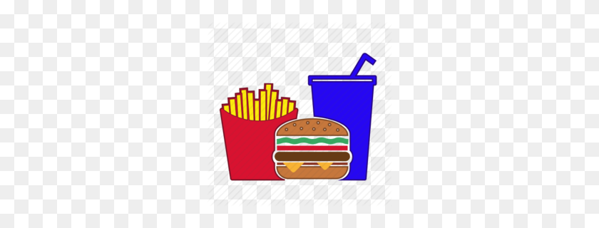 260x260 Download Burger Fries And Drinks Icon Clipart French Fries - Fries PNG