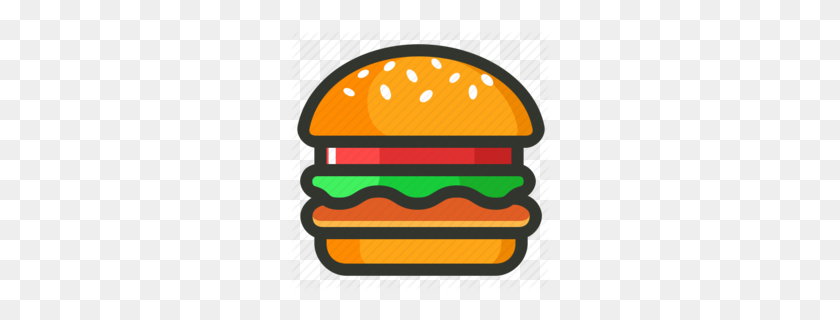 260x260 Download Burger Icon Png Clipart Hamburger Veggie Burger Clipart - Ice Cream Sandwich Clipart