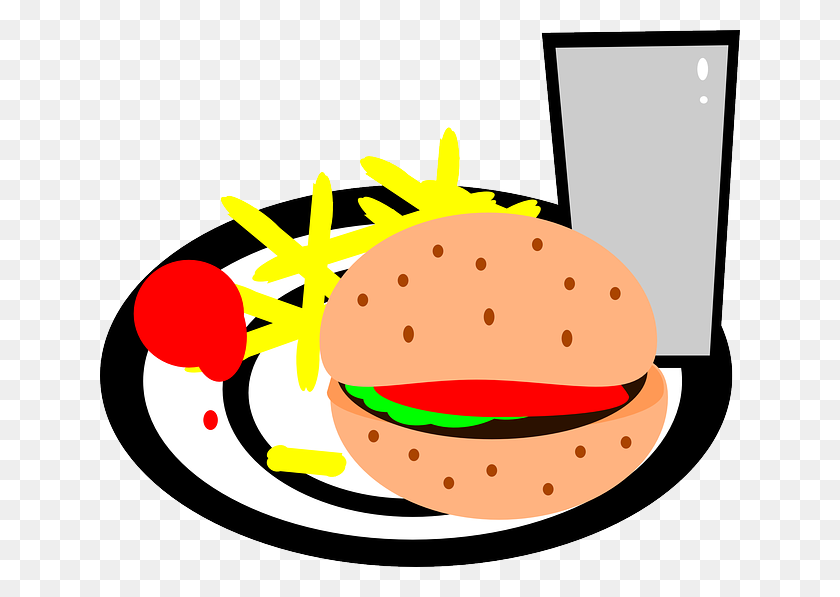 640x537 Download Burgers And Fries Png Clipart Hamburger French Fries - Cheeseburger Clipart