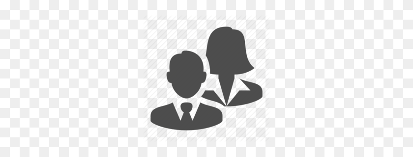 260x260 Download Business Man And Woman Icon Clipart Businessperson - Person On Phone Clipart