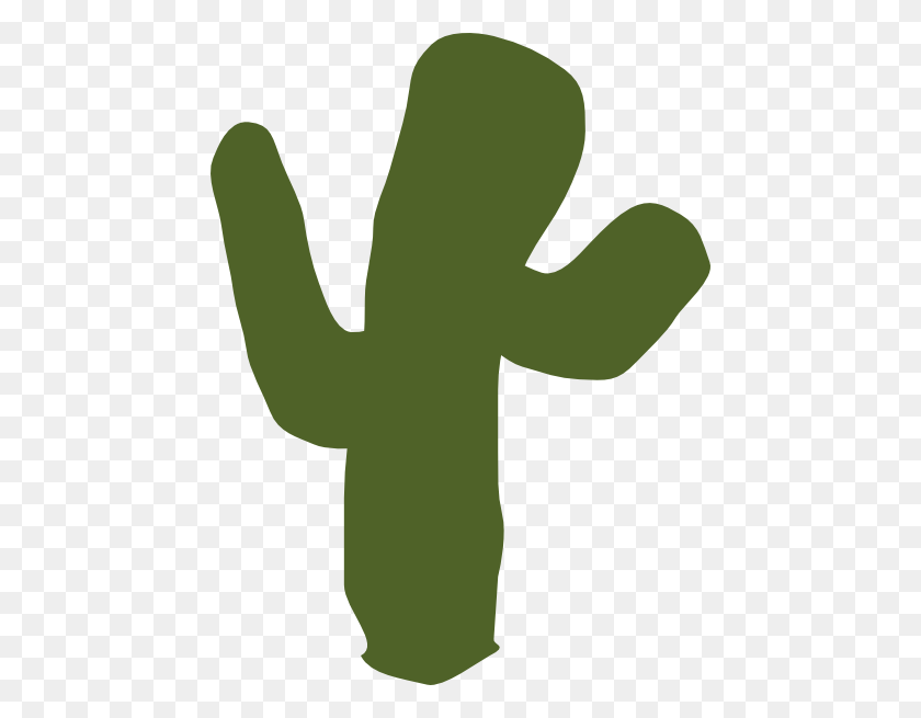 456x595 Download Cactus Pppp Green Dark Clipart - Cactus Clipart PNG