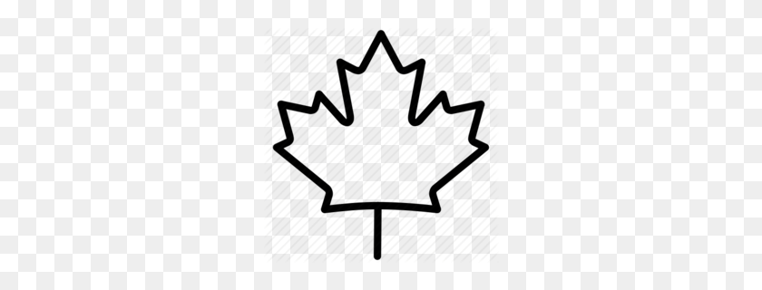 260x260 Download Canadian Maple Leaf Outline Clipart Canadá Maple Leaf - Cross Outline Clipart