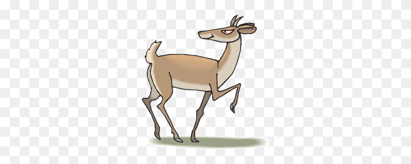 260x276 Download Cartoon Antelope Png Clipart Antelope Pronghorn Clip Art - Goat Head Clipart