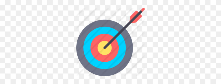260x260 Download Cartoon Archery Target Clipart Target Archery Clip Art - Archery Bow Clipart