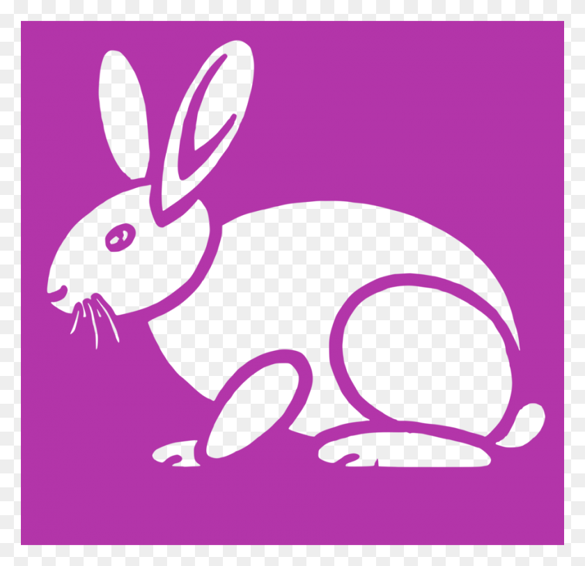 900x869 Download Cartoon Clipart Domestic Rabbit Easter Bunny Clip Art - Rabbit Silhouette Clip Art