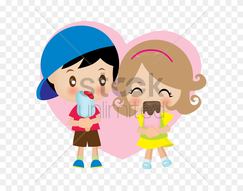 600x600 Download Cartoon Couple Eat Ice Cream Clipart Ice Cream Clip Art - People Eating Clipart