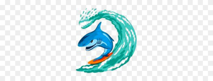 260x260 Descargar Dibujos Animados De Tiburón Lindo Fondo Transparente Clipart De Tiburón - Aleta De Tiburón Clipart