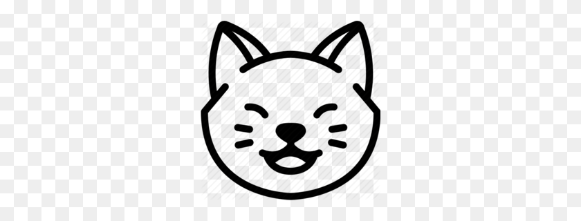 260x260 Download Cat Emoji Clipart Cat Emoji Clip Art Cat, Emoji, Kitten - Cat Nose Clipart