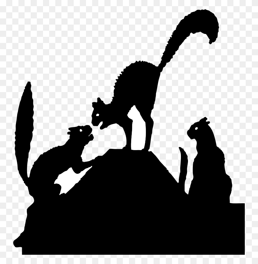 754x800 Download Cat Fighting Silhouette Clipart Cat Clip Art Cat - Dinosaur Clipart Silhouette