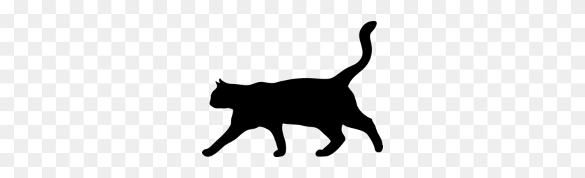 260x196 Download Cat Silhouette Png Clipart Cat Clip Art Cat,kitten - Cougar Clipart