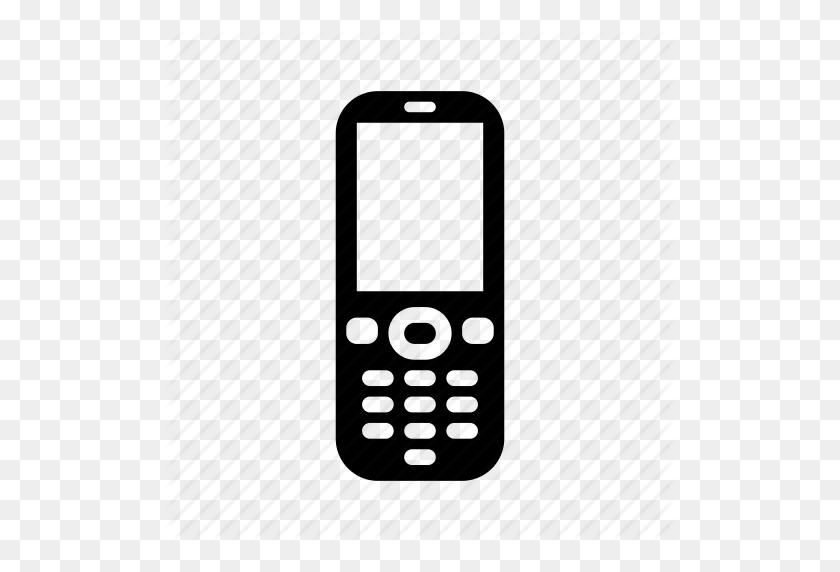 512x512 Скачать Значок Сотового Телефона Прозрачный Клипарт Компьютерные Иконки Клип - Мобильный Телефон Клипарт Черный И Белый