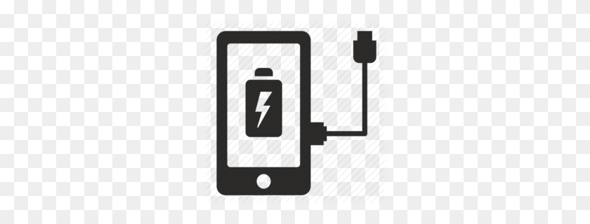 260x260 Download Cellphone Charge Icon Clipart Ac Adapter Mobile Phone - Phone Cord Clipart