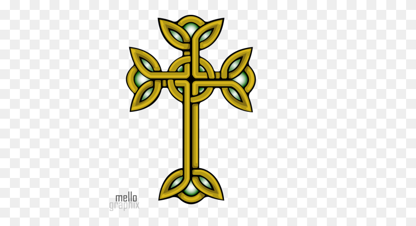 400x397 Download Celtic Art Free Png Transparent Image And Clipart - Gold Cross PNG