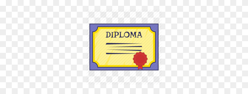 260x260 Download Certificate Of Graduation Cartoon Clipart Diploma - Diploma Clipart PNG