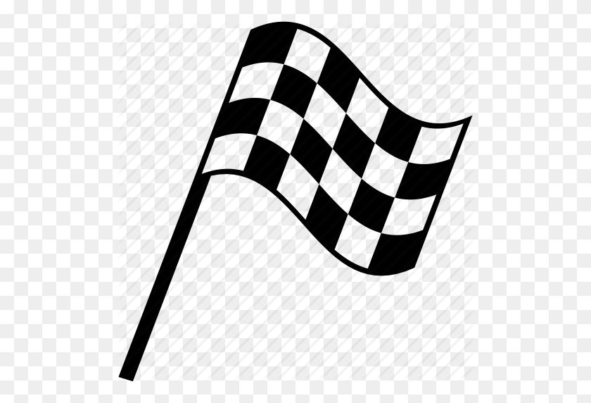512x512 Download Checkered Flag Clipart Racing Flags Clip Art Flag - Black And White Flag Clipart