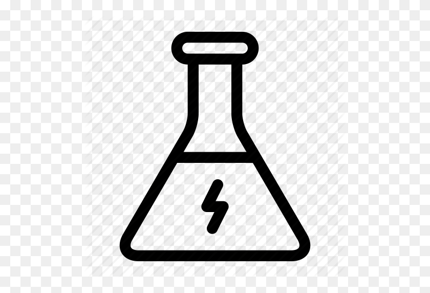 512x512 Download Chemical Energy Icon Png Clipart Laboratory Flasks - Chemistry Clipart Black And White