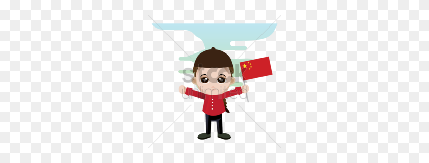 260x260 Скачать Клипарт Китай Китай Картинки - Флаг Китая Клипарт