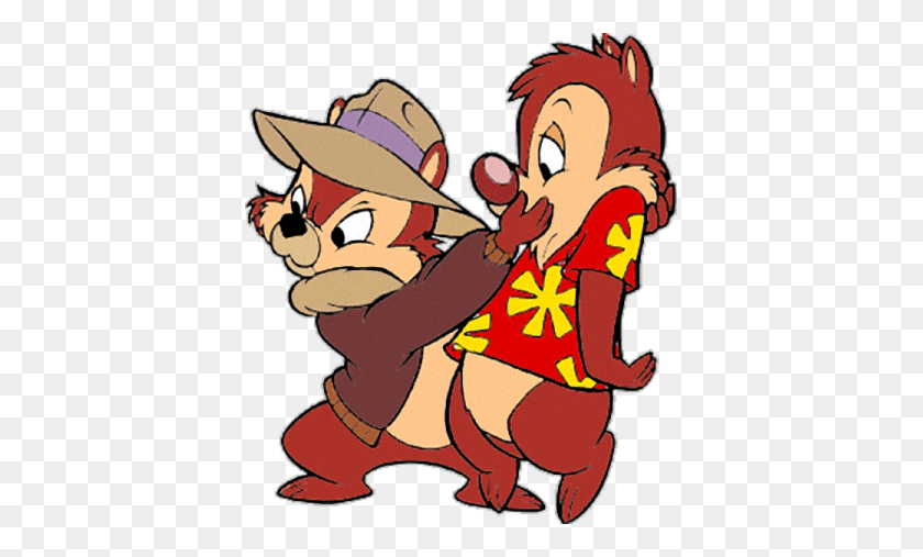 393x447 Download Chip N Dale Clipart Chip 'n' Dale Mickey Mouse Clip Art - Chip And Dale Clipart