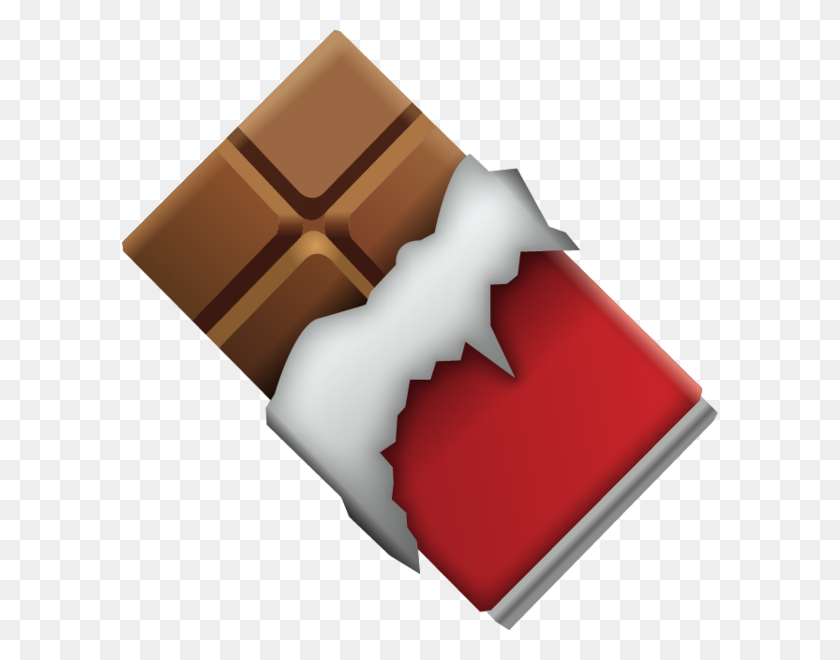 600x600 Скачать Значок Шоколадного Батончика Emoji Island Emoji - Шоколадный Батончик Png