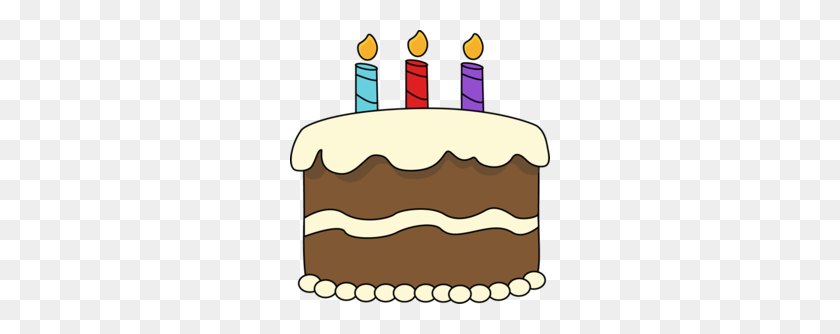 260x274 Download Chocolate Birthday Cake Clipart Chocolate Cake Cupcake - Cupcake With Candle Clipart