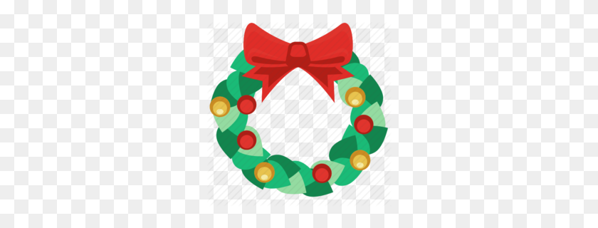 260x260 Descargar Christmas Garland Icon Clipart Christmas Ornament - Circle Wreath Clipart