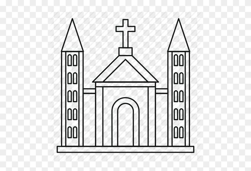 512x512 Download Church Outline Clipart Drawing Clip Art - Cheese Sandwich Clipart