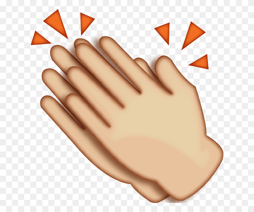 640x640 Download Clapping Hands Emoji Icon Emoji Island - Clap Emoji PNG