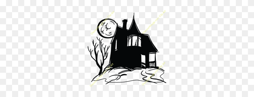 260x260 Download Clip Art Clipart Haunted House Clip Art Drawing, Ghost - House Images Clip Art