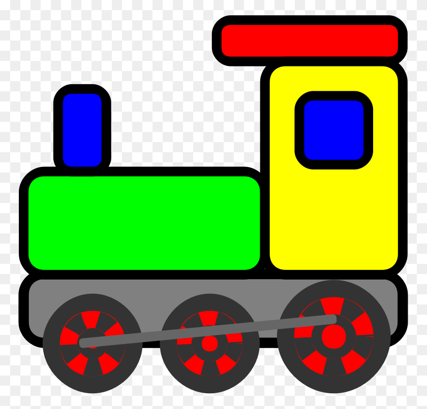 767x746 Download Clip Art Toy Train Clipart Train Rail Transport Clip Art - Toys Clipart PNG
