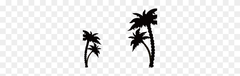 260x208 Download Coconut Tree Silhouette Vector Png Clipart Clip Art - Palm Tree Silhouette PNG