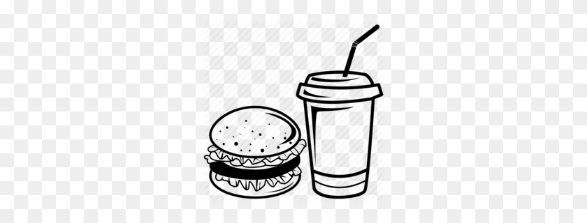260x260 Download Coffee And Burger Icon Clipart Hamburger Fizzy Drinks - Coffee Clipart
