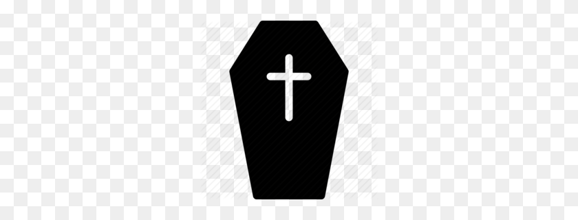 260x260 Download Coffin Clipart Coffin Drawing Clip Art Drawing, Line - Transparent Cross Clipart